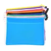 A4.B5 double-layer file bag, zipper bag, frosted semi-transparent drawstring bag, document bag, mesh double-compartment bag details Picture